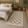 112 Tapis berbère blanc cassé