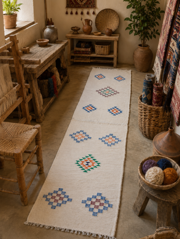 22 Tapis berbère à motifs géométriques
