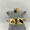 Bracelet & Bague en cuivre avec pierres naturelles
