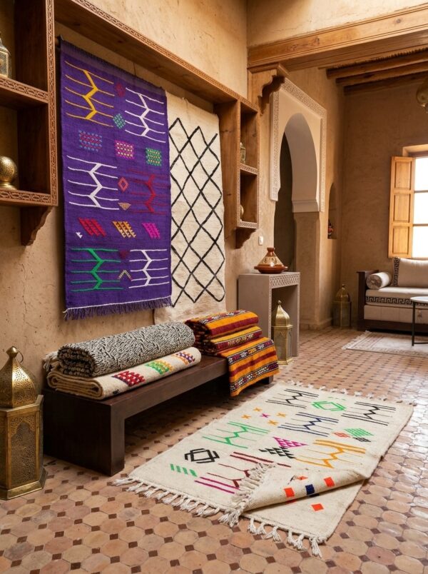 452 Tapis berbère violet