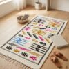 83 Tapis berbère à motifs colorés