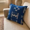 Coussin berbère bleu Royal