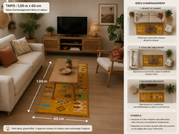 b2 Tapis berbère jaune
